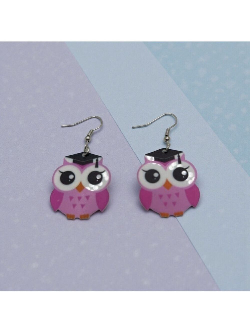 ✨5/$25✨ Pink Owl Earrings NWOT